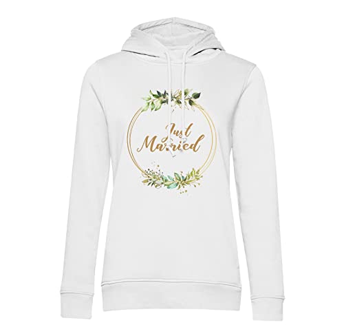 Sweat Just Married imprimé fleurs idéal pour le lendemain de noces