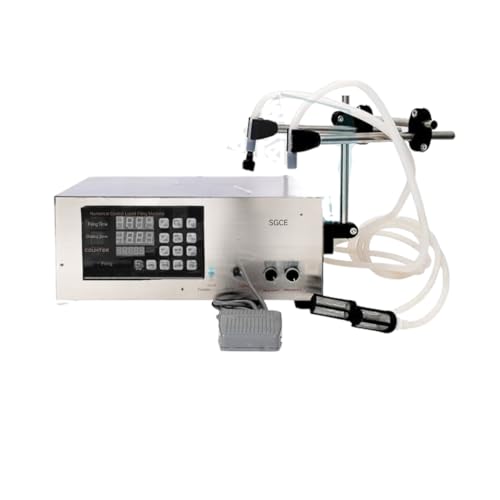 Image of LT-130 Double Head Table-top Electric Liquid Filling Machine | Manual and Automatic Control Heavy Duty Model | For Oil, Milk, Beverage, Water, Juice, Essential Oil | Filling Range: 5ml - 2000ml