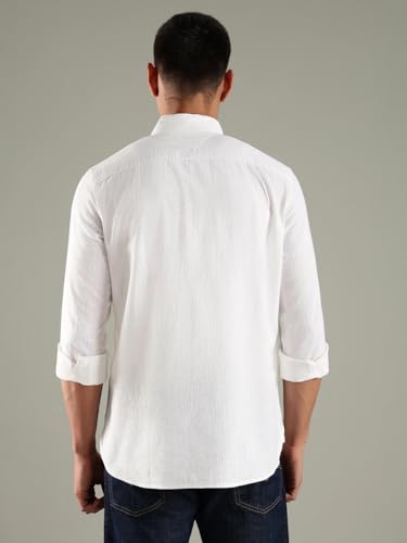 Image of Solid Regular fit Cotton Shirt