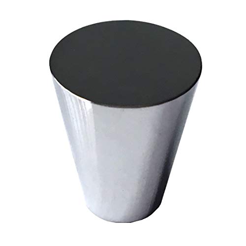 Tapered Knob Taper Shaped Knob Conical Drawer Pull Brushed Gold Bronze Nickel Chrome Black Dresser Knob Pull Handles Cabinet Knob Door Knobs Hardware (Top Dia : 0.9" (23 Mm), Polished Chrome) #TOP2