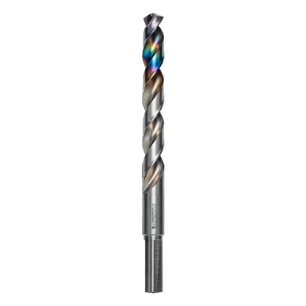 Diablo Metal Demon Drill Bits for Mild, Hardened and Stainless Steels - 25/64-Inch Diameter, 3-Flats Shank, 5.2-Inch Length - DMD2564JP1