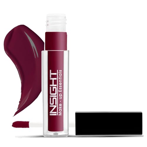 INSIGHT Non Transfer Liquid Lipstick- Royal | Waterproof| Matte Finish| Transfer & Smudge Proof| Lightweight| 12 Hr Wear| Highly Pigmented 4 ml