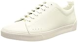 Lacets Hugo Hommes Zero Tenn Baskets Basses en Cuir grainé à Ruban Logo