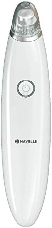 Havells Sc5060 Pore Cleanser, Blackhead/ Whitehead Remover, 3 Suction Modes - Low/ Medium/ High, Fast Charge (White)