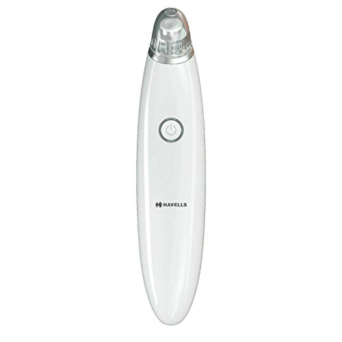 Havells Sc5060 Pore Cleanser, Blackhead/Whitehead Remover, 3 Suction Modes - Low/Medium/High, Fast Charge (White)