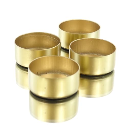 Teelichthalter Gold 13 GASPER Teelichthalter Cups Goldfarben magnetisch Ø 4 cm 4er Pack -...