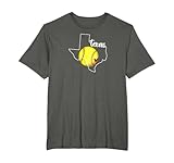 Texas Softball T-Shirt, Small, Black