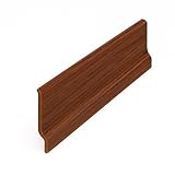 Battiscopa in PVC Espanso lunghezza 2 metri, Zoccolino, Idrorepellente, Forma Rettangolare, Per Interni, Parquet e Laminato, Profilo da 200x7 cm, Facile Posa Ambienti Domestici e Commerciali (Noce)
