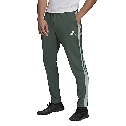 adidas Men's Standard Tiro Track Pants, Green Oxide/Hazy Green, Large
