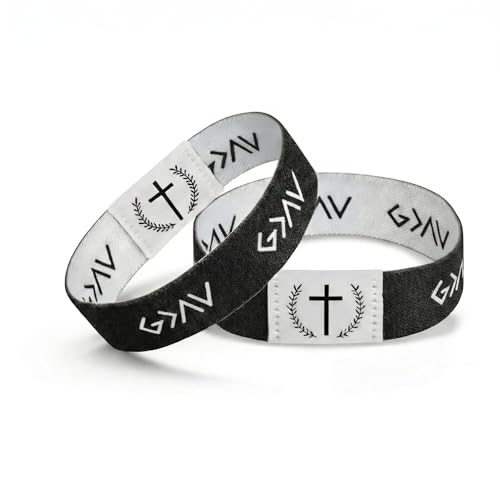QEcoDec Bible Verse Bracelets with Touch Chip Tap to Read Scripture Christian & Jesus Inspirational Daily Bracelets for Men Women Teens Easter Gifts for Teens Lent Faith Gifts (1Pack 7.0inch)