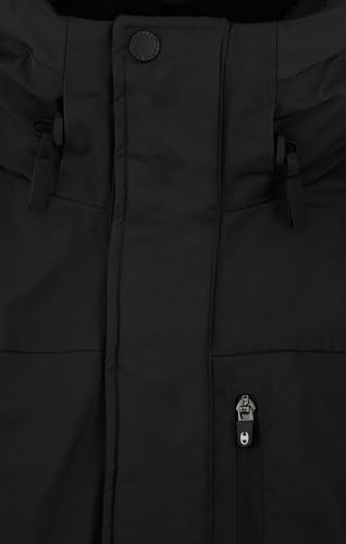 Champion Legacy Outdoor C-Tech (220355) -WR Poly Cotton Woven 252Gr Hooded Giacca, Grigio Antracite (Pha/Nbk), L Uomo - 5