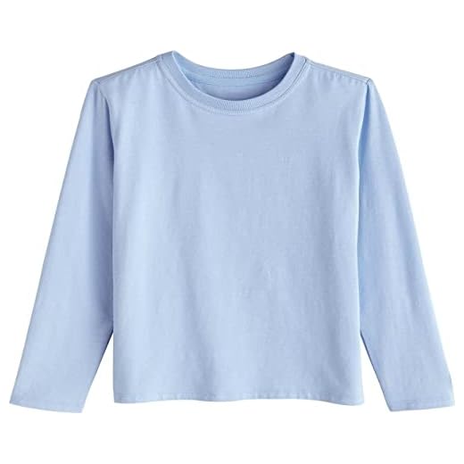 Coolibar UPF 50+ Toddler Coco Plum Everyday Long Sleeve T-Shirt - Sun Protective (3T- Vintage Blue)