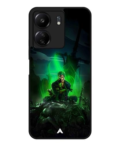 Image of Premium Anime 1 Case for Xiaomi Redmi 13C 4G (Glossy Finish) Soft-Touch Metal TPU Back Cover, Shockproof, Designer, Aesthetic Mobile Phone Case
