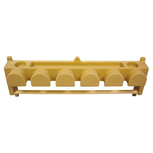 High Country Plastics BHBR-6T 6 Hook Bridle Rack/Blanket Holder, Tan