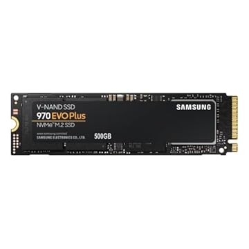 SSD 500GB SAMSUNG 970 EVO PLUS M.2 2280 PCIe Gen3. X4 NVMe 1.3 64L V-NAND MLC - Modelo MZ-V7S500B/AM