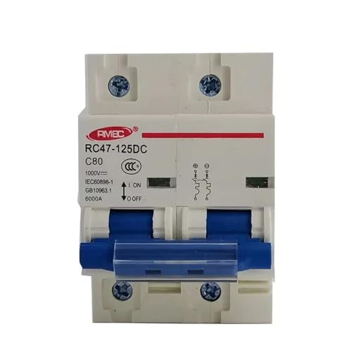 Disjoncteur 1P DC 100V 125A pour protection de batterie solaire