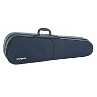 PURE GEWA Custodia Per Violino Blu Scuro/Velluto Grigio Chiaro Con Tasca Per Spartiti E Cinghie Per Zaino 1/8
