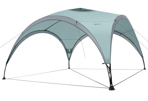 Amazon Basics Event, Garden Gazebo Beach Sun Shelter, 3.65x3.65m, Light Green