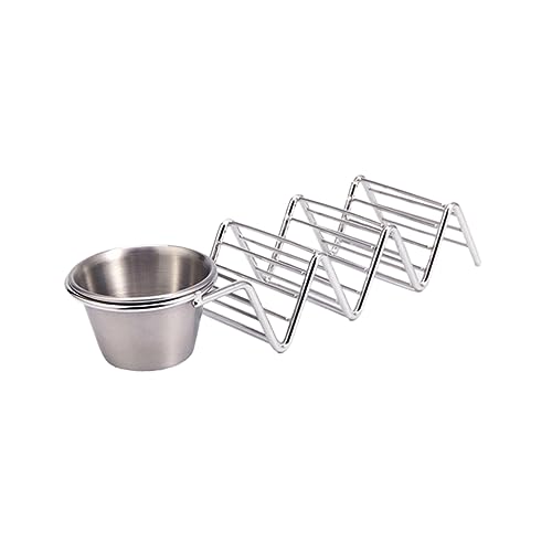 SOLUSTRE Sturdy Taco Rack Mexican Pancake Holder 304 Steel Acid for Restaurant Use