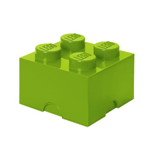 LEGO - Storage Brick 4, caja de almacenamiento, color verde lima (Room Copenhagen 4003)