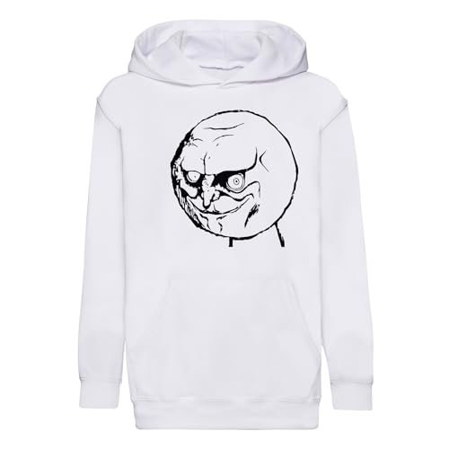Sweat à capuche enfant Rage Face idéal pour les journées de détente au collège
