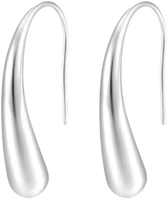Teardrop Hook Earrings Stainless Steel Teardrop Jewelry Birthday ...