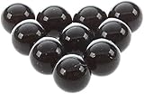WsjiaboFux 10 Pcs Black Marbles 16mm Glass Marbles Knicker Glass Balls Decoration Color Nuggets Toy Marble Games Sports and Outdoor Play