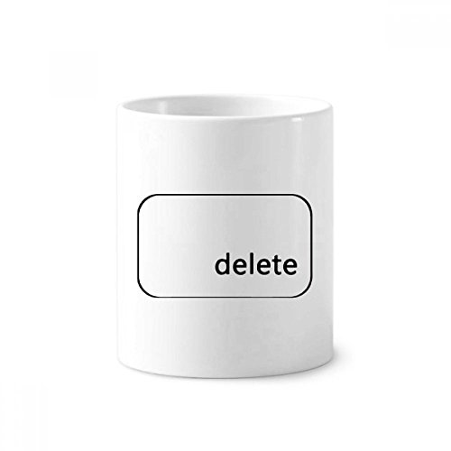 Mug Clavier Symbole Supprimer en céramique blanche pour bureau et maison