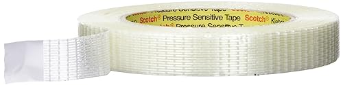 Scotch DE272958245 Cross Weave Filament Tape, 19 mm x 50 m, Translucent