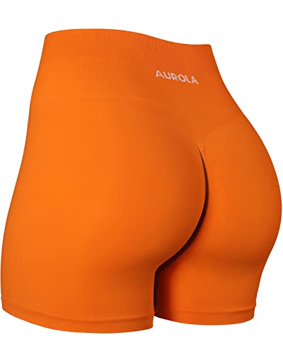 Image of AUROLA Dream Collection Women Workout Shorts High Waist Gym Shorts, Scrunch Butt Seamless Athletic Shorts