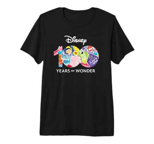 T-shirt Pixar Happy Faces Disney 100 Years of Wonder le cadeau collector idéal pour passionné