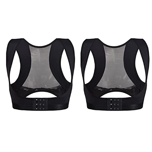 Correcteur de posture dos et épaule invisible lot de 2 respirant noir M