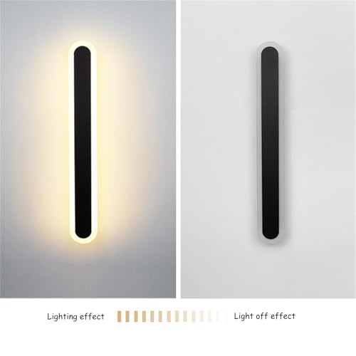 Lámpara de pared con sensor de movimiento interior de aluminio plateado 100cm estética premium 6