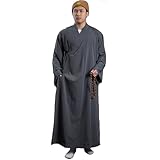 Unisex Taoist Robe Spring Comfortable Breathable Traditional Buddhist Monk Costume