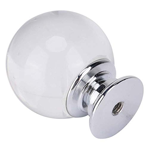 Ticfox 10 pièces boule de verre cristal tire boutons de porte d'armoire placard tiroir poignées de meubles avec vis