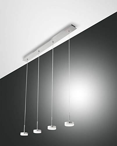 Suspension LED variable Fabas Luce Dunk 2800 lumens lustre alu salle à manger