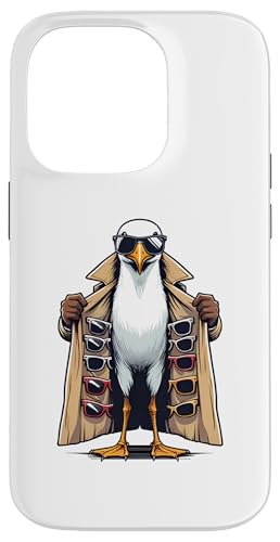 Trench Coat Bird Street Hustler Dealer Seller Funny Seagull Case for iPhone 14 Pro