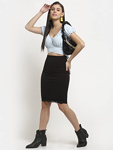 Image of ELEVANTO Women's Ruffle Stylish Short Sleeve Tie Up Back Crop Top Off Shoulder Bardot Blouse /Tops for Summer