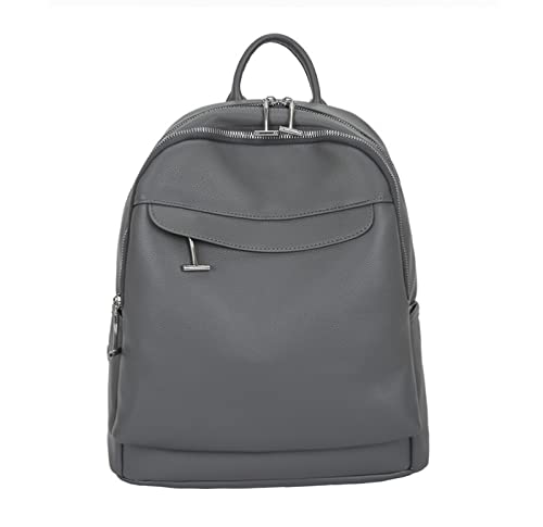 Sac à dos femme PU gris - Petit sac à dos tendance hiver 2022