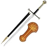 Handmade Stainless Steel Sword with Scabbard & Wall Mount