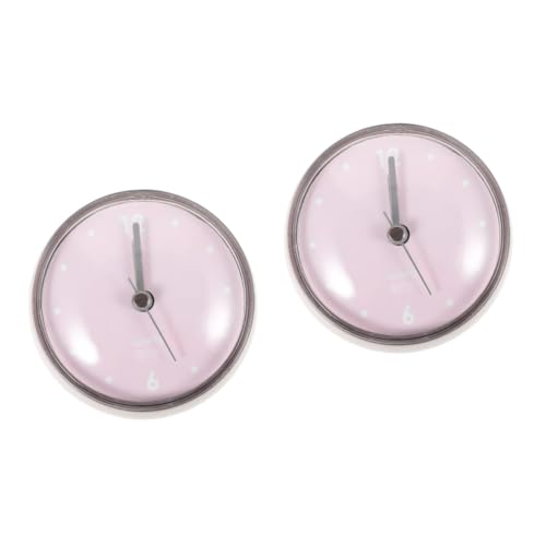 HOOTNEE 2pcs Modern Suction Cup Digital Clock Battery Operated Wall Clock for Bathroom Shower Kitchen Home Decor