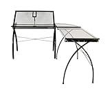 SD STUDIO DESIGNS Futura LS WorkCenter with Tilt Top Adjustable Drafting Table Craft Table Drawing...