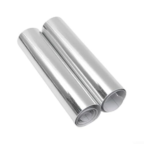 Film vinyle effet miroir chromé 20 x 152 cm, conçu pour une flexibilité maximale