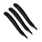 NUOBESTY 3 Stück Teiliges Handlicher Nagelentferner Heftklammerlöser Leichtes Kunststoffmaterial Arbeitsersparnis Sichere Handhabung Praktisches Design ohne Logo Schwarz für Büro und