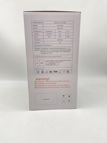 Miniatura 10 de Azomker Fiambrera Electrica 3 En 1 75w 1.8l Para Coche Camión Y Trabajo 220v 12v 24v,Calienta Comida En Minutos,Fiambrera Termica Termo Comida Caliente Acero Inoxidable Verde Claro