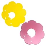 HOUDERCO 2 Stück Leichte Eva Schwamm Blumenförmige Elisabethanische Katzen Halsbänder Anti Biss Kreis Weicher Schutzkragen für Haustiere nach Operation