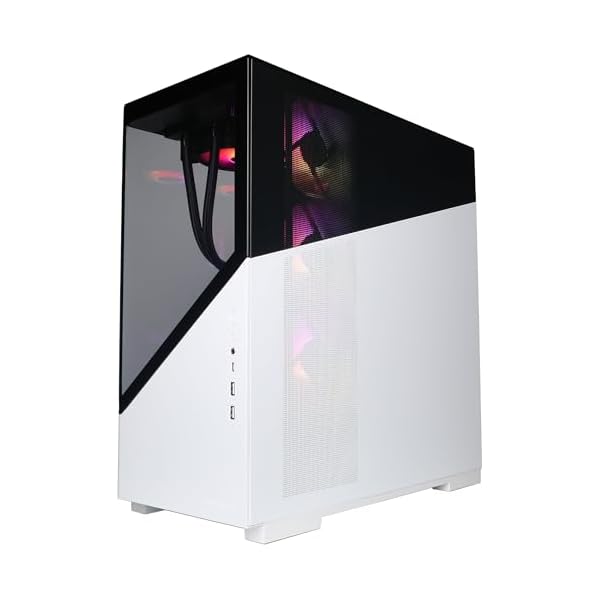 CyberPowerPC Luxe Gaming PC - Intel Core Ultra 7 265KF, AMD Radeon RX 9070 XT 16GB, 32GB RAM, 2TB NVMe SSD, 750W 80+ PSU, Wi-Fi, Liquid Cooling, Windows 11, Amethyst Curve RGB - Image 7