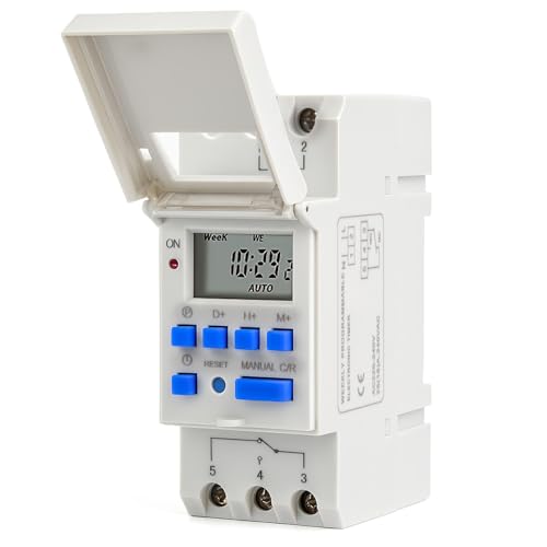 Horloge Programmable Programmateur Tableau Electrique Minuterie Numérique Programmes AC220 V...