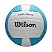 Wilson Balón de Voleibol Pro Tour, Preciso, Cámara de Bloqueo de Presión y Cubierta Sintética Premium, Juego Recreativo en Interiores, Tamaño Oficial, Color: Azul Cielo/Blanco