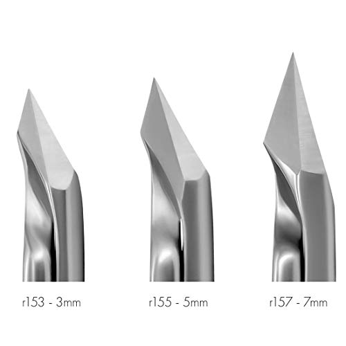 Germanikure Tapered Professional Cuticle Trimmer - 1/4 Quarter Jaw Nipper - Ethically Made In Germany - Finox Stainless Steel Sharp Cuticle Remover In Leather Case – Manicure Tool, R153, 3Mm #TOP3